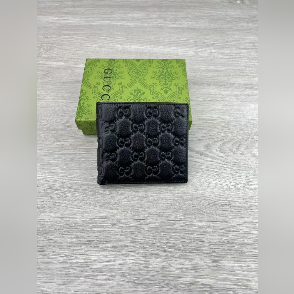 Gucci GG rubber-effect bi-fold wallet
